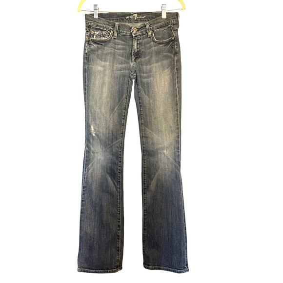 7 FOR ALL MANKIND Bootcut Jeans/Denim. MADE IN USA. Size: 28 waist; 32 length - Picture 1 of 9